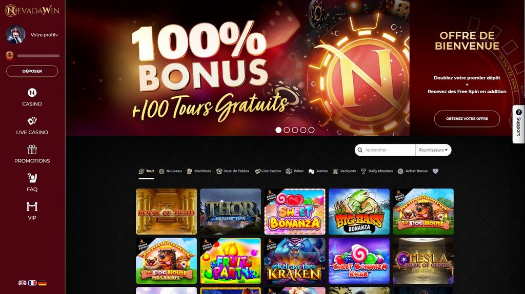 Site du Casino Nevada Win